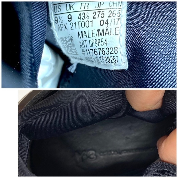 Y-3 Yohji Yamamoto Adidas Qasa High Sneakers Black - Picture 10 of 11